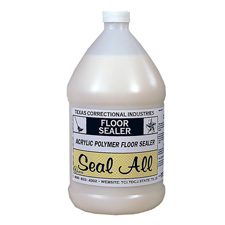 Seal All Floor Sealer, Water Emulsion. Color: Opaque white. Odor: mild ammonia.